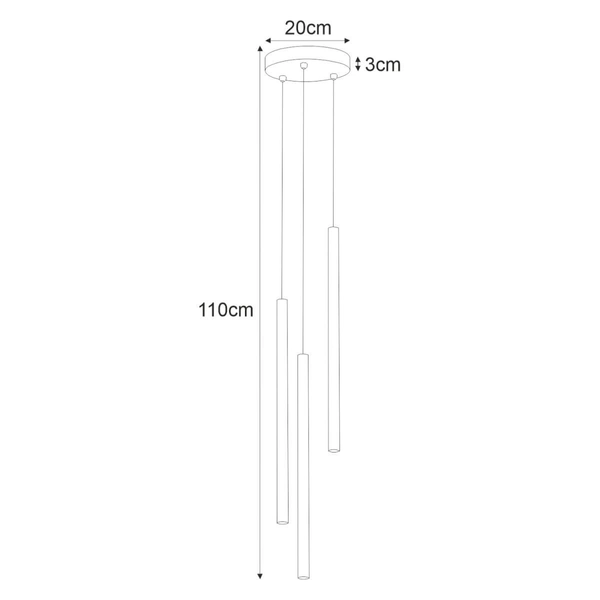 Kaskada lampa wisząca Gelato K-4862 Kaja nad łóżko do sypialni czarna