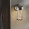 Kinkiet zewnętrzny L&-192782 Light& LED 8W 2700K szklany IP44 srebrny