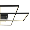 Geometryczna LAMPA sufitowa GABRIEL 67227-100B Globo metalowa OPRAWA plafon LED 100W 3000K - 6000K prostokątne czarne białe