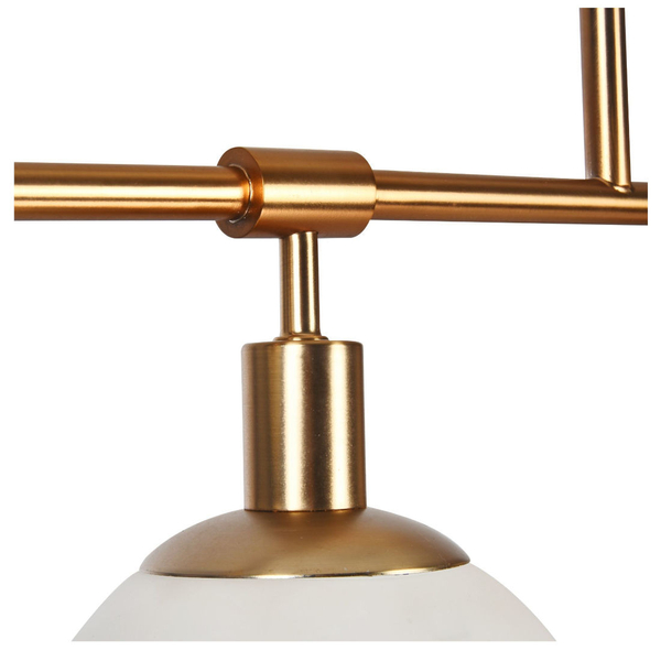 Modernistyczna LAMPA wisząca ERICH MOD221PL-05G Maytoni metalowa OPRAWA szklane kule ZWIS molekuły mosiądz