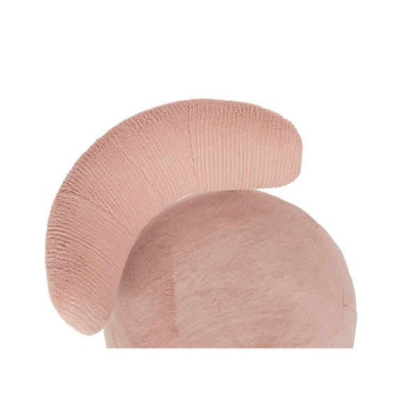 Tapicerowany fotel Low Teddy Pink HE510X-3.PECH.PINK do sypialni różowy 