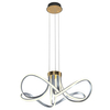 Wisząca lampa supeł Abro MD5520-4-3BGBDT LED 45W 3000K złoty szary
