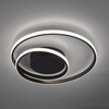 Czarna lampa sufitowa Zibal R62911132 LED 22W 3000K nad łóżko