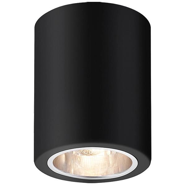 Czarna lampa sufitowa Kobald 2055 metalowa tuba nad blat do kuchni