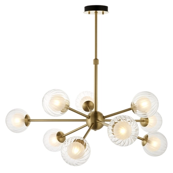 Zwisowa lampa molekuły L&-196690 Light& szklane kule sticks mosiądz OUTLET