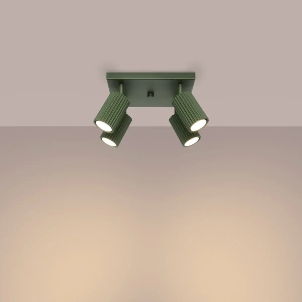Lampa sufitowa z regulacją KARBON SL.1621 tubki ryfel oliwkowe