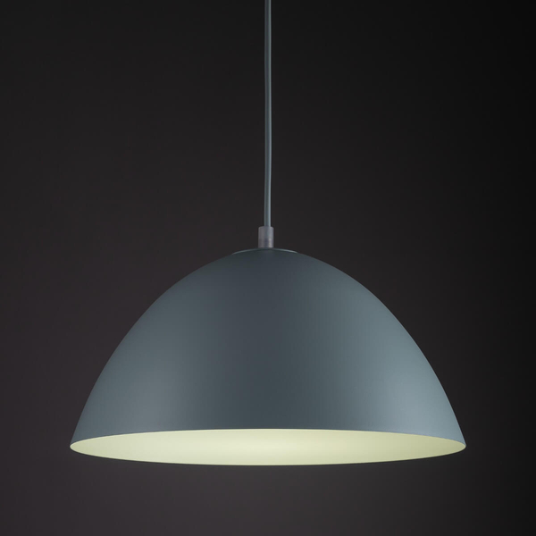 Lampa zwisająca do jadalni Faro 861 nad wyspę półokrąg miętowa
