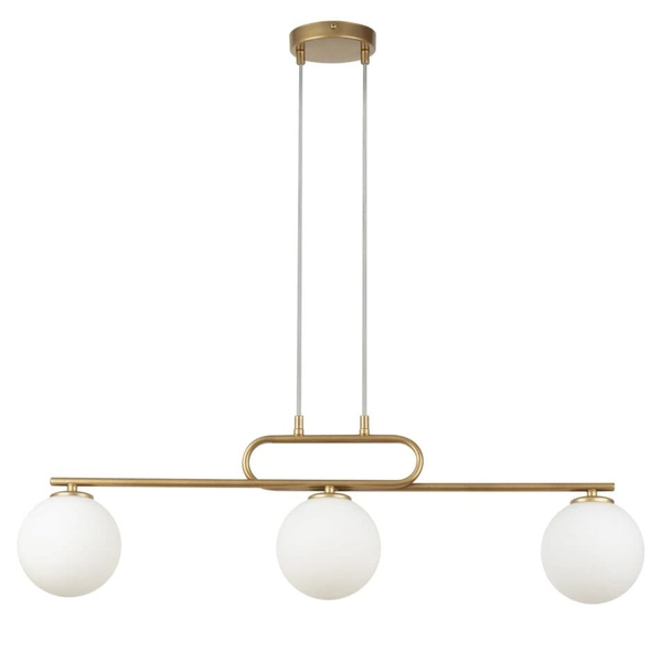 Lampa nad stół zwisowa Tes 33633 Sigma molekuły kule szklana złota