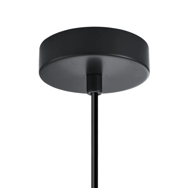 Szklana lampa wisząca Stabla PND-30084-1-BK-SG czarna przydymiona