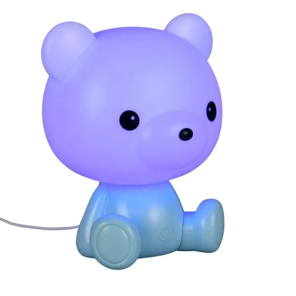 Nocna lampka dziecięca CUTIE R57991112 LED 0,3W 3000K miś niebieski