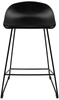 Krzesło kuchenne Rolf PC-148A.76 z podnóżkiem loft czarne