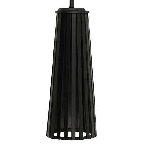 Drewniany kinkiet ekologiczny Dover 9266 sypialniana lampa czarna