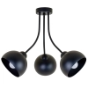 Potrójna wisząca lampa Queen MLP2056 do salonu owalne klosze czarny