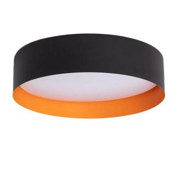 Plafon okrągły na korytarz Bora ABR-POB30W LED 30W czarny złoty