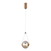 Lampa zwisająca Rastia PND-34361-S-HBR-AMB LED 6W 3000K kula bursztynowa