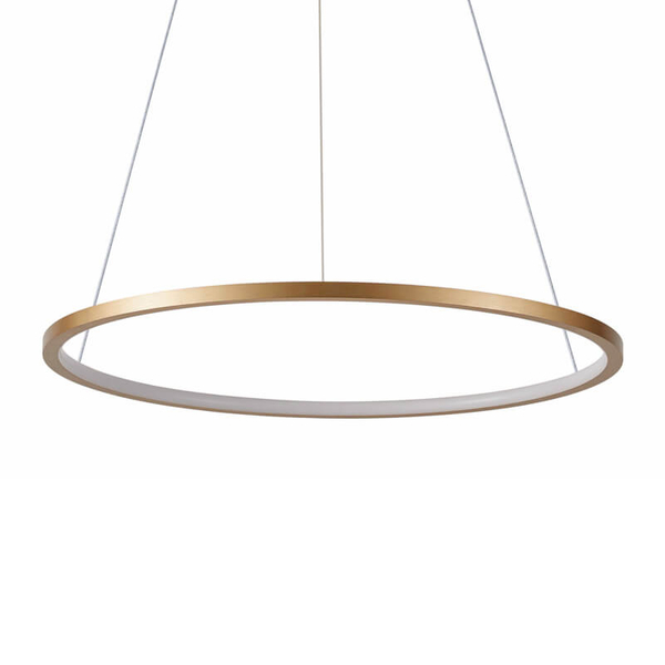 Wisząca lampa okrąg Vinola PND-56135B-060RPC-GD-3KS4K-TRDIMM Italux LED 38W 3000-4000K złota