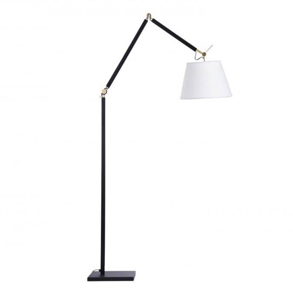 Regulowana lampa podłogowa a Zyta AZ4193+AZ2605 do salonu czarny biały