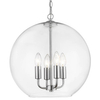 Eklektyczna lampa wisząca Prague p04974ch Cosmolight metal szkło srebrna