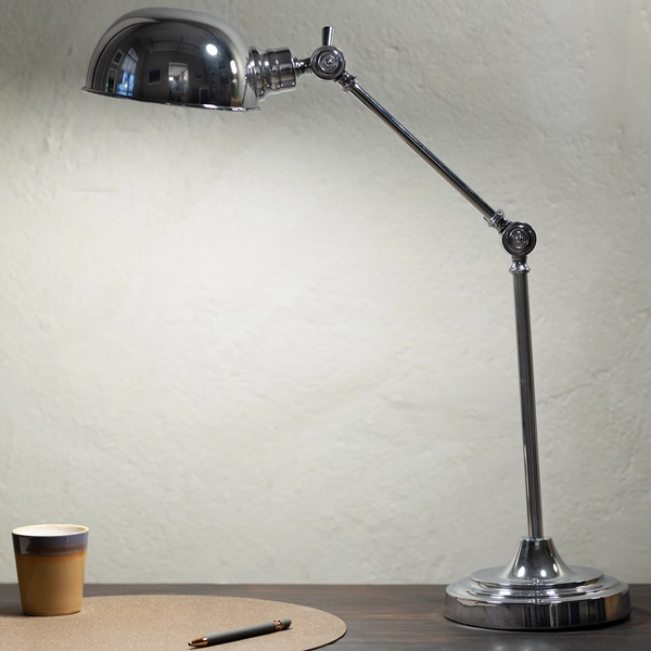 Lampka biurkowa stojąca Portland 108583 Markslojd regulowana chrom