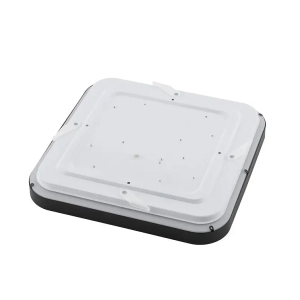 Minimalistyczna lampa sufitowa AGNES SQUARE 10984 LED 16W 4000K IP44 czarna