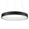 Okrągła lampa wisząca Giulia LED 50W pierścień czarny