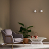 Loftowa LAMPA ścienna ASTRA 20774103 Kaspa szklana OPRAWA kinkiet kula chrom biała
