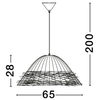 Wisząca lampa z trawy morskiej ALLENDE LE44491 boho beżowy