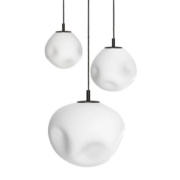 3-płomienna lampa wisząca CLOE 11072302 kaskada nad łóżko biała