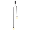 Wisząca lampa loftowa Loop ST-8928S black Step szklane kule nad stół czarna