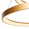 Sypialniana lampa wisząca Vidal LED 92W złote pierścienie
