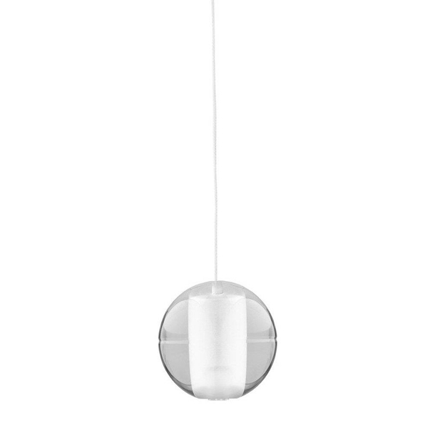 Kryształowa lampa wisząca Starlight ST-9228-1 Step kula chrom