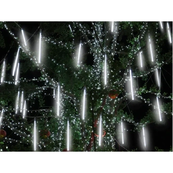 Girlanda zewnętrzna sople meteory 386 LED 3,2m IP44 przezroczyste