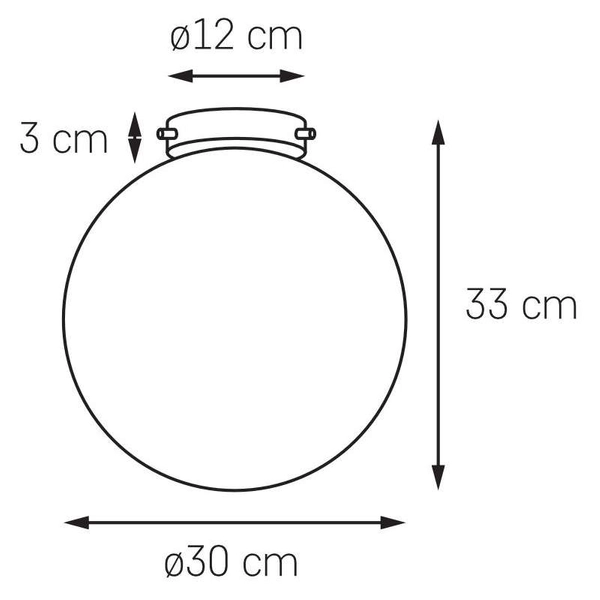 Skandynawska LAMPA sufitowa ALUR 10729105 Kaspa szklana OPRAWA kulista hygge ball złota biała