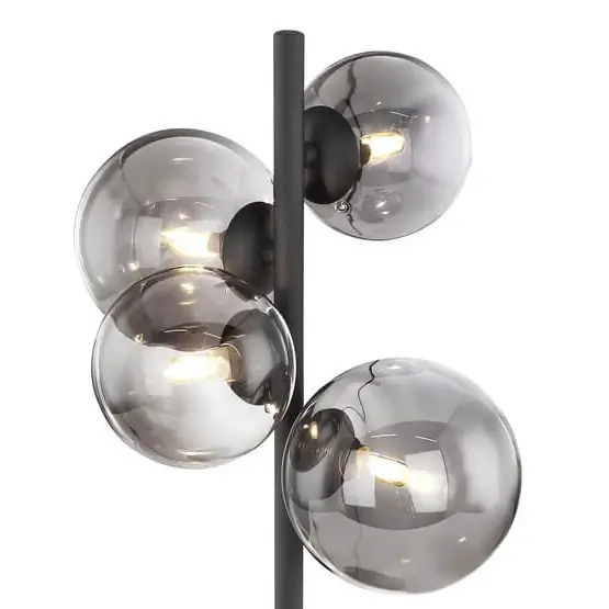 Biurkowa lampka Riha 56133-4T LED 3,5W 3000K do gabinetu czarna grafitowa