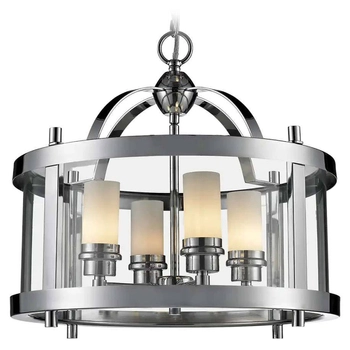 Industrialna LAMPA wisząca NEW YORK P04567CH Cosmolight okrągły zwis szklany chrom