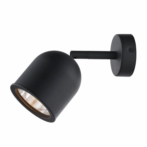 Ścienny kinkiet metalowy SPARK 50940102 Kaspa regulowana tuba czarna