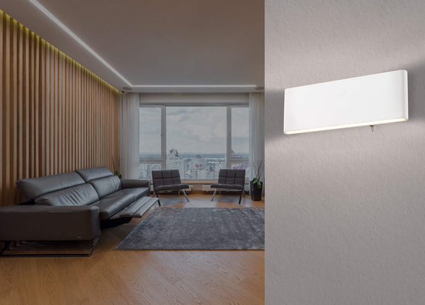 Kinkiet ledowy Siegfried 41751-8W LED 8W 3000K z włącznikiem biały