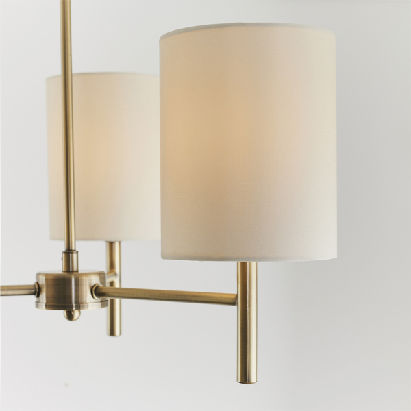 Lampa sufitowa do salonu BRIO-3AB Endon potrójna biała