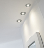 Okrągłe oczko sufitowe 2251042 Candellux kryształki crystals czarne