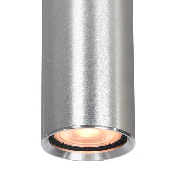 Gabinetowa lampa nasufitowa Lopus CLN-48930-M-ALU tuba metalowa srebrna