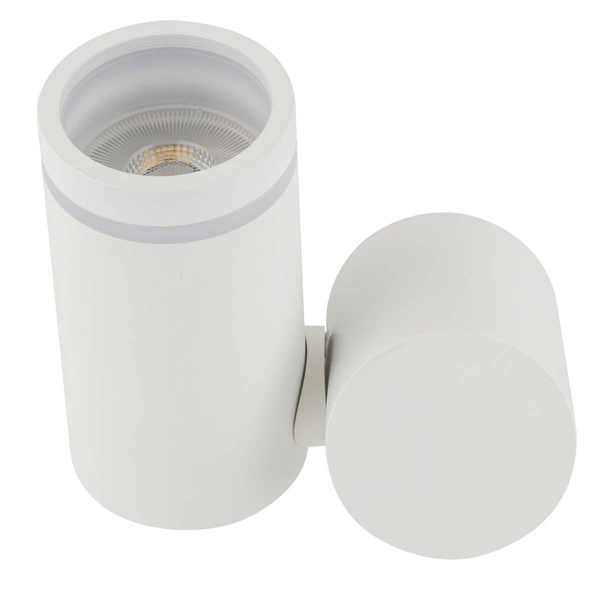 Lampa naścienna do jadalni Jet 5393 loftowa tuba metalowa biała
