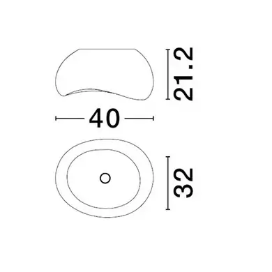 Plafon kopułowy PALINZA LE453281 do sypialni żywica szara
