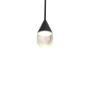 Wisząca lampa Nata PL0104-BK Yaskr LED 6W 3000K przezroczysta czarna