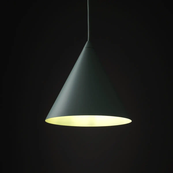 Salonowa lampa wisząca CONO 10074 stożkowa miętowy