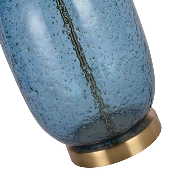 Designerska lampa nocna Amur LP-919/1T blue Light Prestige biała niebieska