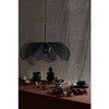 Materiałowa lampa wisząca STYRKA 108662 Markslojd do jadalni przydymiony czarny