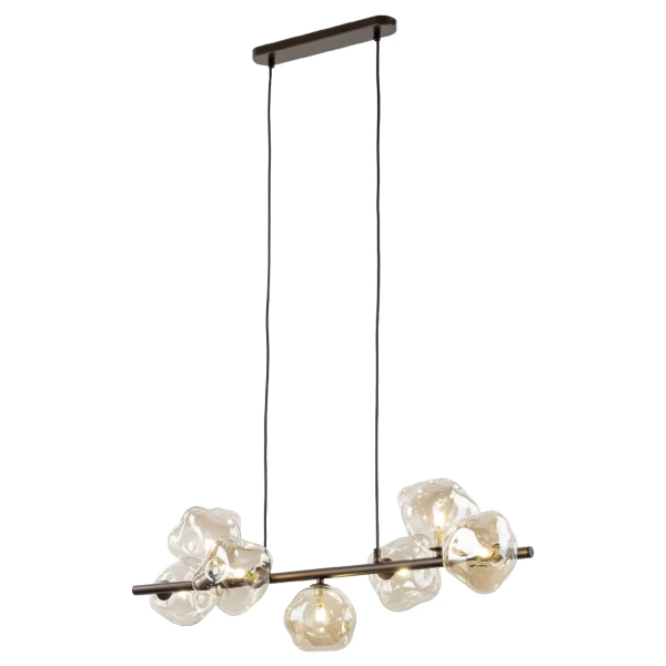 Lampa wisząca do gabinetu Lava Brown 11033 szklane kule brązowy