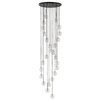 Wisząca lampa Aurora 10258 do salonu bańki bubbles złoty przezroczysty czarny