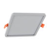 Kwadratowa lampa podtynkowa Slim LED 12W 4000K do łazienki biały