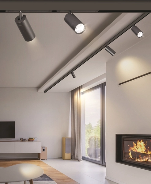 Ledowa sufitowa lampa Makita AZ5200 10W do systemu szynowego 1-faz czarna